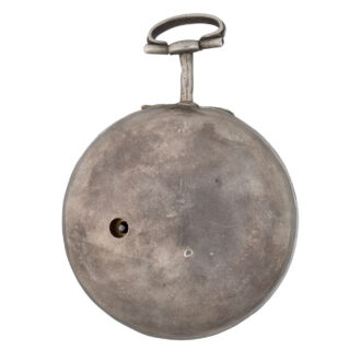 An verge pocket watch in repousse silver pair cases Circa 1789 An verge pocket watch in repousse silver pair cases Circa 1789