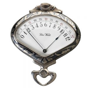 Swiss keyless silver triangle shaped pocket watch Circa 1905