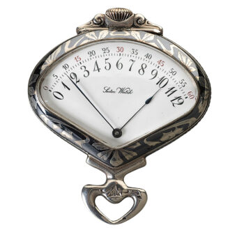 Swiss keyless silver triangle shaped pocket watch Circa 1905