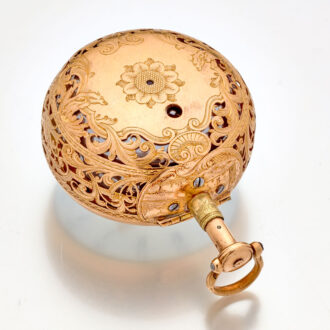 Solid English gold and enamel quarter repeating watch Circa 1765