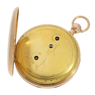 Swiss gold repeating watch with musical movement Circa 1811