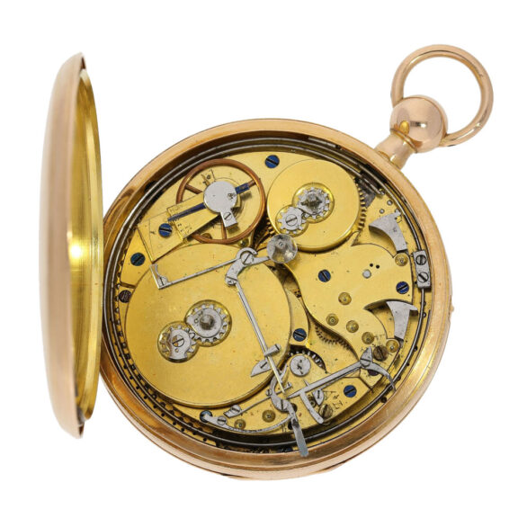 Swiss gold repeating watch with musical movement Circa 1811 Swiss gold repeating watch with musical movement Circa 1811
