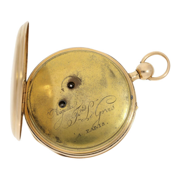 French gold repeating automaton with Jaquemarts Circa 1820 French gold repeating automaton with Jaquemarts Circa 1820