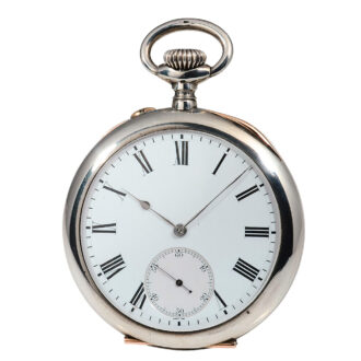 A Swiss silver heavy "master piece" chronometer Circa 1910