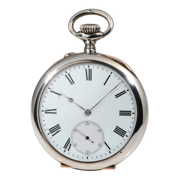 A Swiss silver heavy "master piece" chronometer Circa 1910