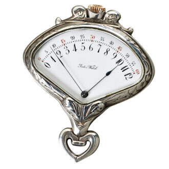Swiss keyless silver triangle shaped pocket watch Circa 1910