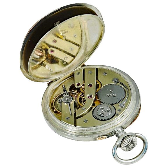 A Swiss silver heavy "master piece" chronometer Circa 1910 A Swiss silver heavy "master piece" chronometer Circa 1910