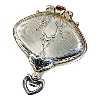 Swiss keyless silver triangle shaped pocket watch Circa 1910