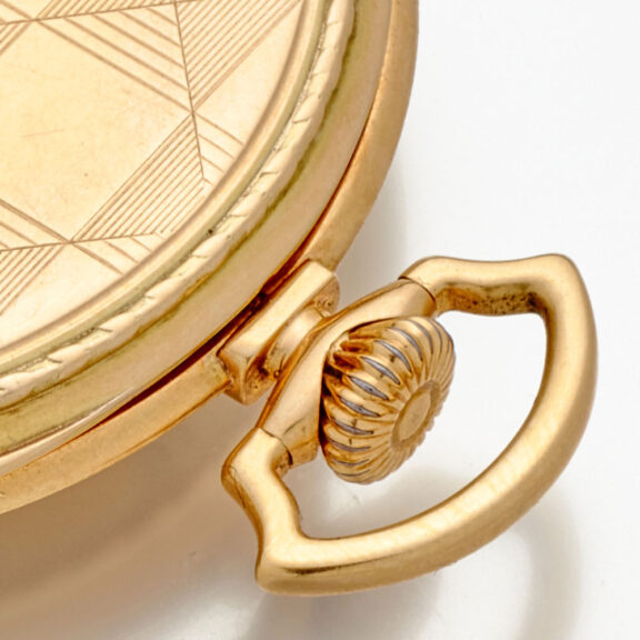 Swiss 14K gold open faced Art Deco dress watch Circa 1930 Swiss 14K gold open faced Art Deco dress watch Circa 1930