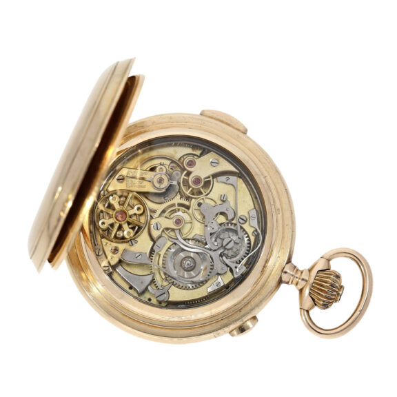 Swiss gold astronomical watch with 6 complications Circa 1900 Swiss gold astronomical watch with 6 complications Circa 1900