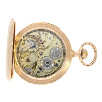 Swiss gold heavy Longines hunting cased repeater Circa 1900