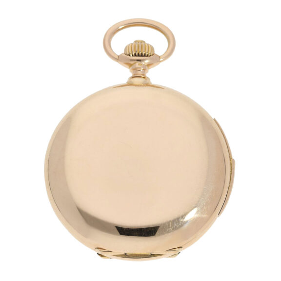 Swiss gold heavy Longines hunting cased repeater Circa 1900 Swiss gold heavy Longines hunting cased repeater Circa 1900