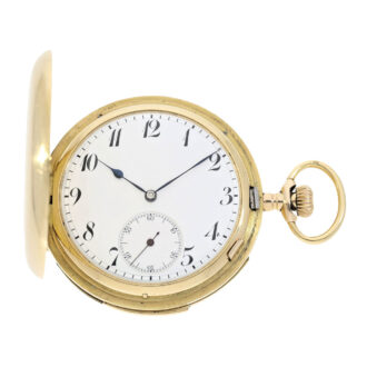 Heavy English gold watch 'carillon' minute repeater Circa 1910