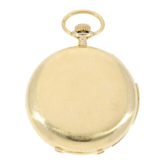 Heavy English gold watch 'carillon' minute repeater Circa 1910