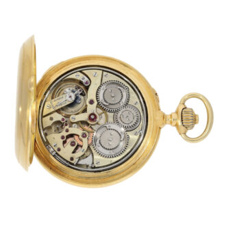 Swiss 18k gold watch with Grande & Petit Sonnerie Circa 1875