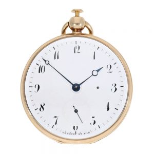 French 20k pink gold quarter repeating watch Circa 1809