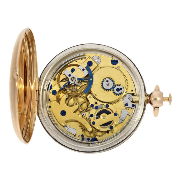 French 20k pink gold quarter repeating watch Circa 1809 French 20k pink gold quarter repeating watch Circa 1809