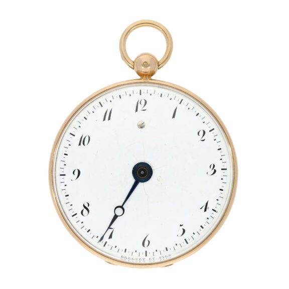 French gold open faced cylinder pocket watch Circa 1805