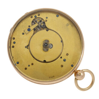 French gold open faced cylinder pocket watch Circa 1805