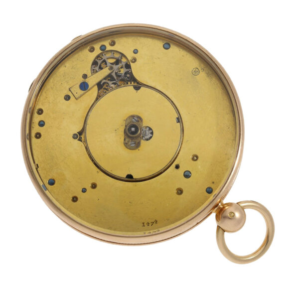 French gold open faced cylinder pocket watch Circa 1805 French gold open faced cylinder pocket watch Circa 1805