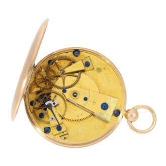 French gold open faced cylinder pocket watch Circa 1805