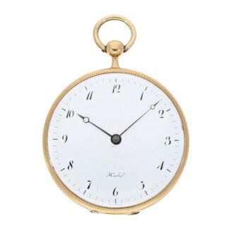 Very fine French gold watch with ruby cylinder Circa 1810