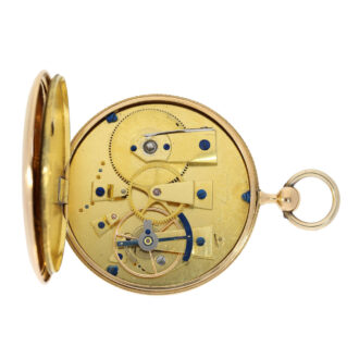 Very fine French gold watch with ruby cylinder Circa 1810