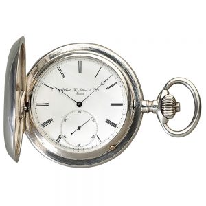 Swiss silver hunting cased chronometer watch Circa 1875