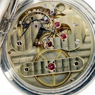 Swiss silver hunting cased chronometer watch Circa 1875 Swiss silver hunting cased chronometer watch Circa 1875