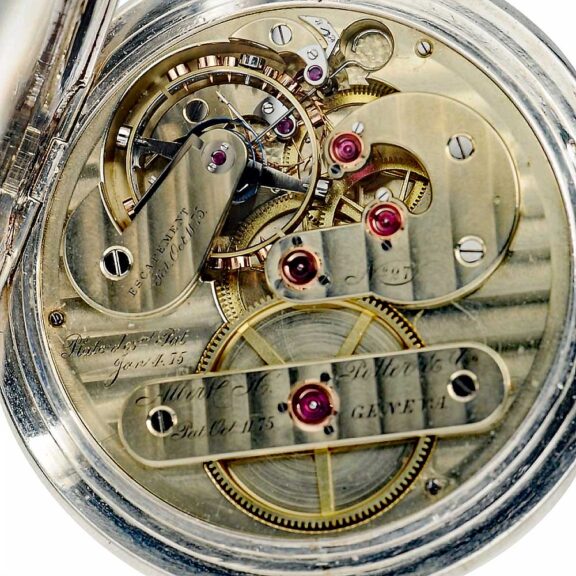 Swiss silver hunting cased chronometer watch Circa 1875 Swiss silver hunting cased chronometer watch Circa 1875
