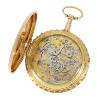 Swiss 18k pink gold repeater with grande sonnerie Circa 1820