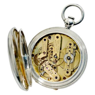 American silver pocket watch “Patent Chronometer” Circa 1860