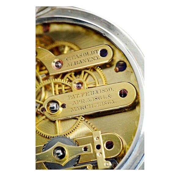 American silver pocket watch “Patent Chronometer” Circa 1860 American silver pocket watch “Patent Chronometer” Circa 1860