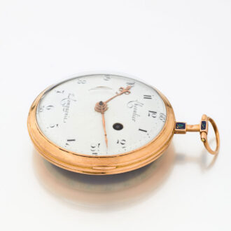 Fine Swiss 18 carat gold and enamel pocket watch Circa 1800