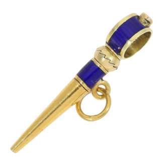 Swiss 18k gold, enamel and diamond set ring watch Circa 1780