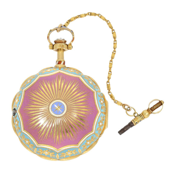 English gold/enamel pair case "Ottoman" design Circa 1815