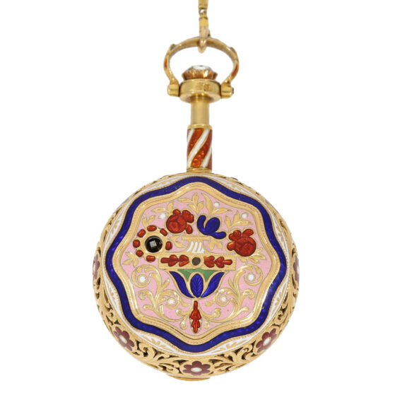 English gold/enamel pair case "Ottoman" design Circa 1815 English gold/enamel pair case "Ottoman" design Circa 1815