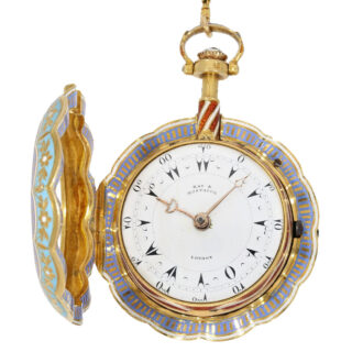 English gold/enamel pair case "Ottoman" design Circa 1815