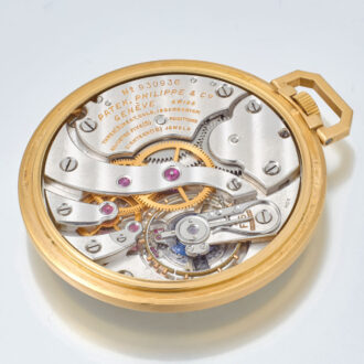 Unique gold hand-enamelled watch by Patek Philippe Circa 1968