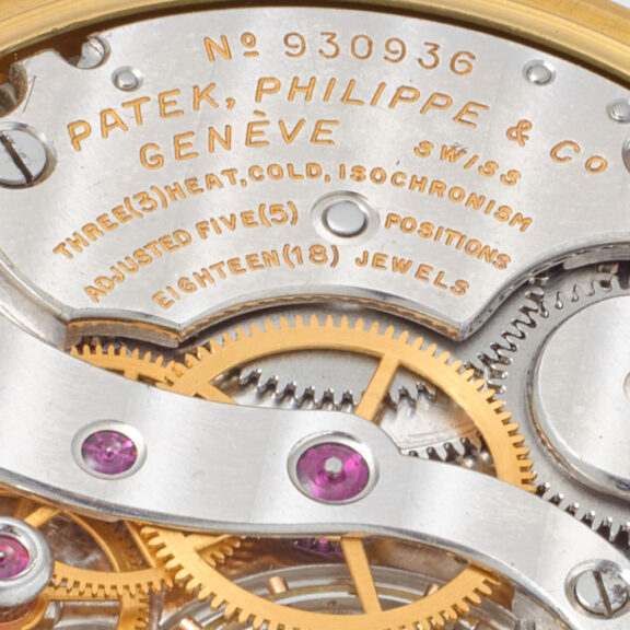 Unique gold hand-enamelled watch by Patek Philippe Circa 1968 Unique gold hand-enamelled watch by Patek Philippe Circa 1968