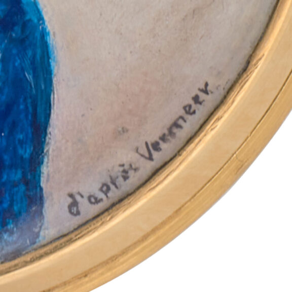 Unique gold hand-enamelled watch by Patek Philippe Circa 1968 Unique gold hand-enamelled watch by Patek Philippe Circa 1968