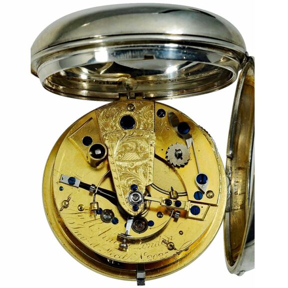 English silver pocket chronometer of high quality Circa 1807 English silver pocket chronometer of high quality Circa 1807
