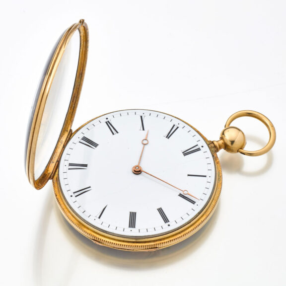 Very rare French enamel watch with quarter repeater Circa 1835 Very rare French enamel watch with quarter repeater Circa 1835