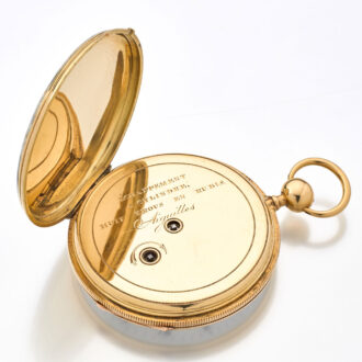 Very rare French enamel watch with quarter repeater Circa 1835