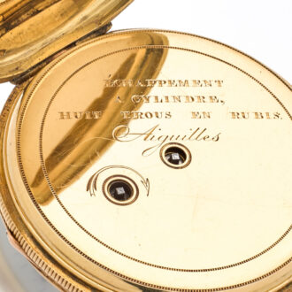 Very rare French enamel watch with quarter repeater Circa 1835