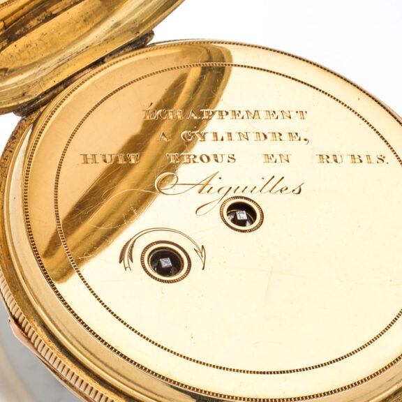 Very rare French enamel watch with quarter repeater Circa 1835 Very rare French enamel watch with quarter repeater Circa 1835