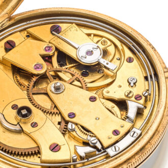 Very rare French enamel watch with quarter repeater Circa 1835