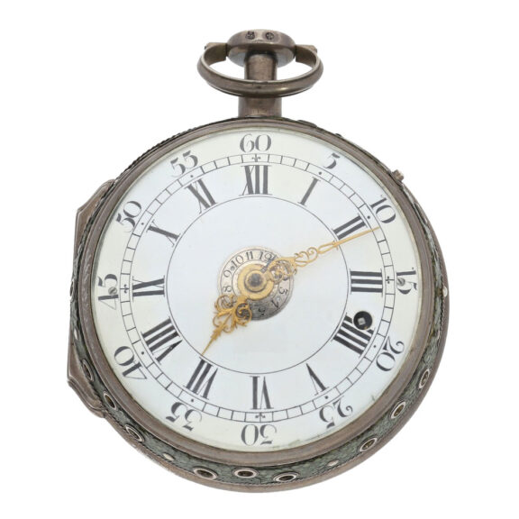 Hungarian silver striking and repeating coach clock Circa 1750