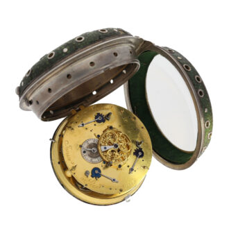 Hungarian silver striking and repeating coach clock Circa 1750