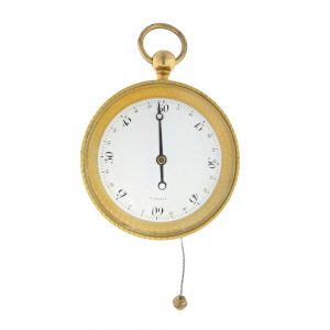 French gilt deck watch with special chain winding Circa 1806
